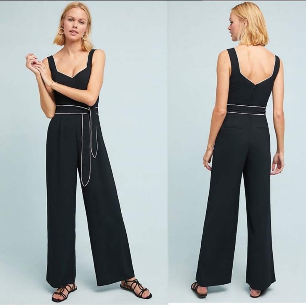 Anthropologie the essential jumpsuit belted